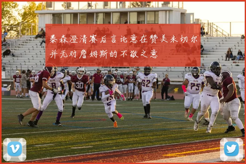 泰森澄清赛后言论意在赞美米切尔并无对詹姆斯的不敬之意